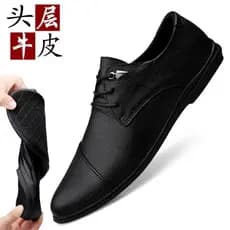 Verão 2025 novo estilo sapatos casuais masculinos de couro genuíno sapatos masculinos negócios Formal Wear sola macia ve