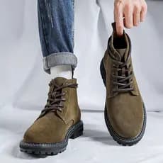 2026 Novo estilo botas masculinas botas gerais europeu americano Retro camurça couro Martin botas masculinas de couro ge