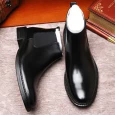 Chelsea botas masculinas botas curtas britânicas capa botas de pé couro genuíno camada superior botas curtas de couro ma