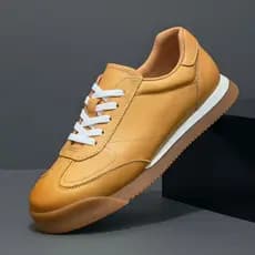 2026 primavera verão novo estilo couro genuíno Forrest Gump sapatos masculinos de cano baixo respirável superfície macia