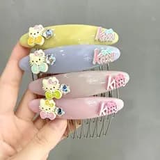 Coreia Dongdaemun mesmo estilo Kitty acrílico pente de cabelo inserção pente inserção de cabelo franja pente acessórios