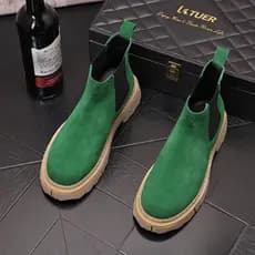 Forro de lã Martin botas masculinas outono inverno Chelsea botas 2026 novo estilo britânico Casual botas curtas de sola