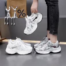 Papai sapatos femininos 2026 primavera verão novo estilo único Net sapatos femininos casuais esportes Forrest Gump sapat