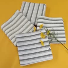 Exportação de comércio exterior!Lençol de cama de produto único, confortável, lavável, algodão, listrado, adequado para