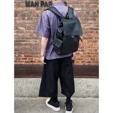 Estilo japonês Retro couro aba mochila estilo Hong Kong meninos grande capacidade Multi-bolso Commuter classe mochila sa