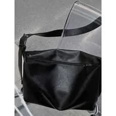 Grande capacidade simples classe saco do mensageiro japonês Retro masculino couro macio Commuter Casual saco simples Tot