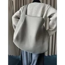 Design minimalista leve malha bolsa de ombro das mulheres dos homens estilo Unisex grande capacidade Commuter sacola pre