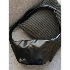 Nicho Retro masculino Croissant saco do mensageiro estilo preguiçoso textura bolinho saco de couro macio Commuter Casual