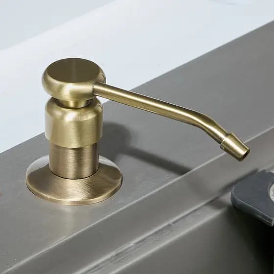 Cozinha francesa todo o cobre Retro dispensador de sabão lavar louça detergente líquido vegetal lavatório pia Presser an