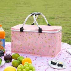 Saco de isolamento multifuncional ao ar livre geladeira carro doméstico portátil caixa refrigeradora de alimentos cesta