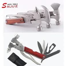 Produtos ao ar livre Multi-função ferramenta combinação martelo de segurança do carro janela quebrada faca de Escape de
