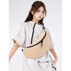2026 primavera estilo japonês simples bolinho saco feminino saco do mensageiro Casual bolsa de ombro High-End nicho Desi