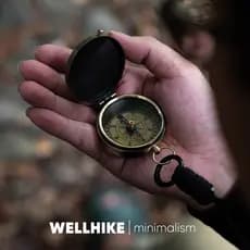 WELLHIKE edição de colecionador ornamentos Retro aventura acampamento ao ar livre bússola bússola fivela pingente