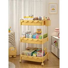 Lanche rack sala de estar carrinho removível de alto valor em camadas organizar rack de armazenamento Slot doméstico rac