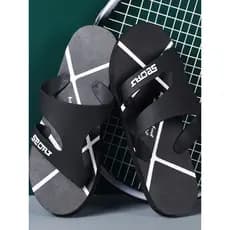 Chinelos esportivos masculinos verão 2024 novo estilo antiderrapante de sola grossa sapatos de praia do agregado familia