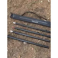 Pólo de dossel de liga de alumínio portátil negrito ao ar livre dossel suporte pólo negrito engrossado ajustável dobráve