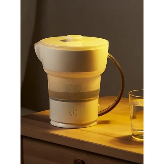 Chaleira elétrica de viagem portátil Mini chaleira de compressão 1L