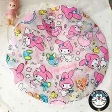 Crianças crianças touca de banho feminino à prova dwaterproof água touca de banho banho dos desenhos animados bonito cor