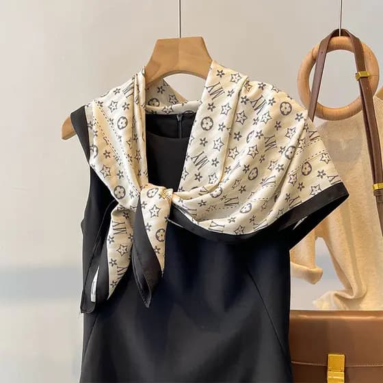 90 simulação lenço de seda feminino primavera outono estilo lenço de seda amoreira 2025 novo estilo estilo de venda quen