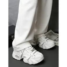 26UCoc branco de sola grossa papai sapatos masculinos único aumento interno almofada de ar sapatos esportivos casuais sa