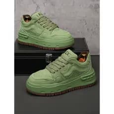 2025 novo estilo impresso abacate All-Match tênis sapatos masculinos de sola grossa aumento interno sapatos brancos resp