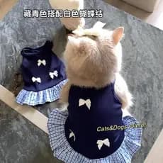Roupas para cães primavera estilo fino respirável estilingue Anti-derramamento colete saia pequeno cão gato roupas 5.19