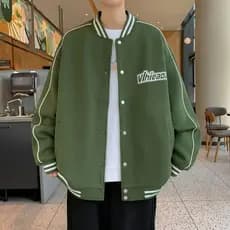 Primavera outono uniforme de beisebol jaqueta masculina juventude júnior estudante do ensino médio jaqueta Casual All-Ma