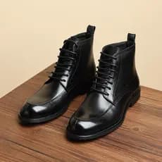 Novo produto botas curtas 2025 novo estilo britânico Martin botas de couro masculino sapatos de alta qualidade na moda m