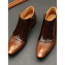 Botas de tornozelo de couro genuíno com padrão de crocodilo moda clássica Chelsea botas masculinas de alta qualidade bot