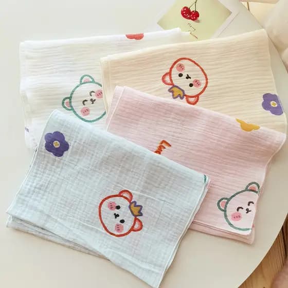 Lenço de bebê primavera outono estilo fino algodão puro meninos meninas versão coreana crianças bonito babadores outono