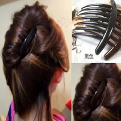 Inserção de cabelo versão coreana grampo de cabelo inserção de cabelo pente franja pente de cabelo bobina de cabelo fran