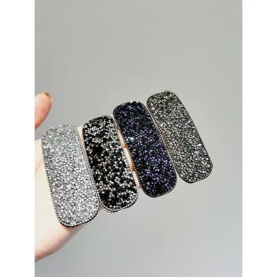 Temperamento coreano All-Match cristal hairpin influenciador brilhante com diamante hairpin franja clipe lateral BB clip