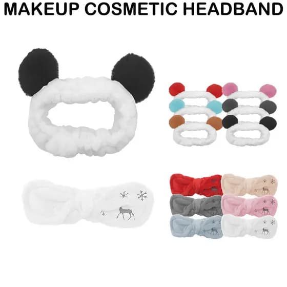 BT Faixa De Cabeça De Coelho , Lenço De Maquiagem , Limpeza , Lavagem , Cosmética