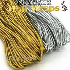 Corda elástica dourada Tag fio elástico DIY trançado envoltórios de cabelo envoltórios de cabelo trança boutique