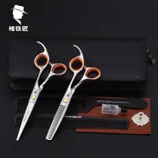 Chu ferreiro/SMITH chu conjunto de tesouras de cabeleireiro tesoura de corte de cabelo tesoura plana + tesoura de dente
