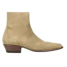 Sinosi Monchelsea Botas Curtas Masculinas Dedo Apontado CHELSEA BOTA Novo Estilo Botas com Zíper Couro Genuíno Britânico