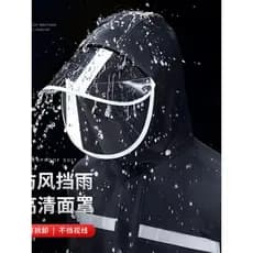 Capa de chuva calças terno estilo adulto Split reflexivo Poncho veículo elétrico corpo inteiro à prova dwaterproof água