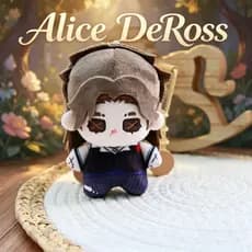 Chaveiro de Pelúcia de 10cm da Jornalista Alice DeRoss de Identity V, Boneca de Personagem de Jogo Fofa, Brinquedo de Al