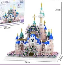 Compatível com Lego Disney Castle Titanic infantil educacional montagem bloco de construção brinquedo presente