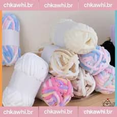 1 Peça Fio De Chenille Grosso E Veludo Misturado Colorido Tira Tintura Linha De Gelo Faça Você Mesmo Lã De Tricô Lenço D