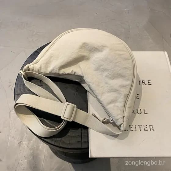 bolsa feminina transversal nylon impermeável NOVO meia-lua 2304