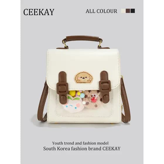 CEEEKAY nicho genuíno pequena mochila feminina 2026 novo estilo moda High-End meninas All-Match pequena mochila