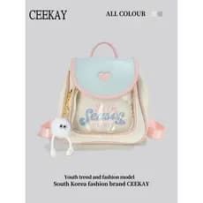 CEEEKAY Original autêntico nicho pequena mochila feminina 2026 novo estilo High-End menina All-Match pequena mochila
