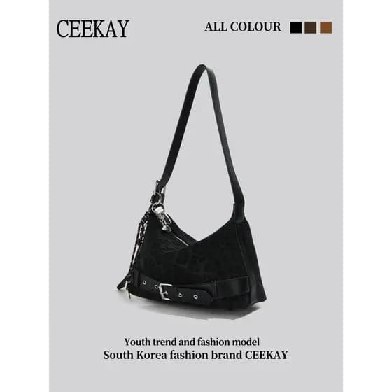 Ceekay Original luz luxo axilas saco High-End trabalho Commuter saco feminino 2026 novo estilo grande capacidade sacola