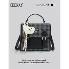 CEEEKAY Original autêntico menina outono inverno nicho pequena mochila feminina 2026 novo estilo High-End pequena mochil