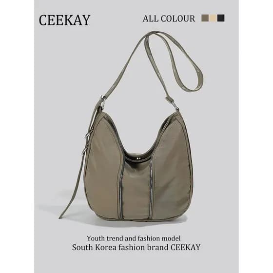 CEEEKAY Original autêntico Casual superfície macia Oxford pano saco feminino 2025 verão novo estilo Popular saco do mens