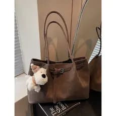 Retro camurça sacola feminina 2026 novo estilo moda nicho Commuter axilas saco All-Match bolsa de ombro de grande capaci