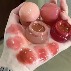 Dumen Yongcun!Kolaqi sorvete brilho labial bochecha dupla utilização hidratante macio lábio Toot lábio nu espelho brilho