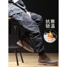 Calças de inverno masculinas, uso externo, pato branco, espessadas, além de calças masculinas, resistentes ao frio, à pr