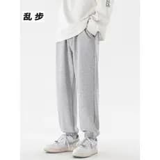 Calça de moletom masculina 2026 inverno novos produtos calças soltas calças casuais calças de moletom de lã masculina